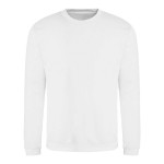 Unisex mikina bez kapuce JustHoods - Arctic white S