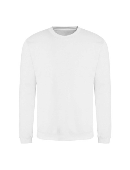 Unisex mikina bez kapuce JustHoods - Arctic white XXL