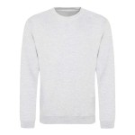 Unisex mikina bez kapuce JustHoods - Ash XS