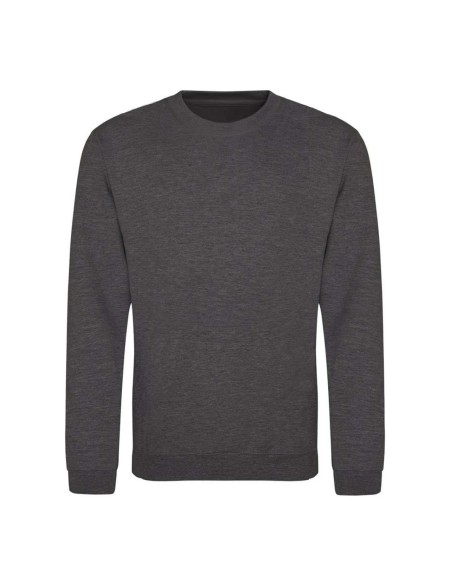 Unisex mikina bez kapuce JustHoods - Charcoal 3XL