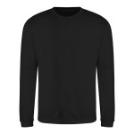 Unisex mikina bez kapuce JustHoods - Deep black XS