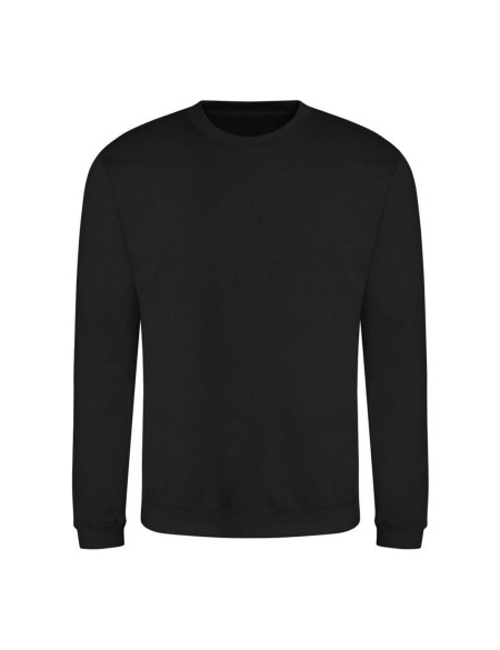 Unisex mikina bez kapuce JustHoods - Deep black L