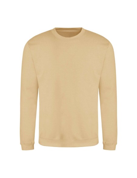 Unisex mikina bez kapuce JustHoods - Desert sand XL