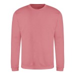 Unisex mikina bez kapuce JustHoods - Dusty rose S
