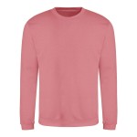 Unisex mikina bez kapuce JustHoods - Dusty rose XXL