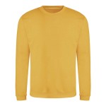 Unisex mikina bez kapuce JustHoods - Gold XXL