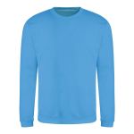 Unisex mikina bez kapuce JustHoods - Hawaiian blue XL
