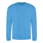 Unisex mikina bez kapuce JustHoods - Hawaiian blue XXL