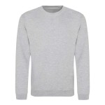 Unisex mikina bez kapuce JustHoods - Heather grey 4XL