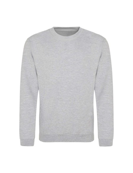 Unisex mikina bez kapuce JustHoods - Heather grey 4XL