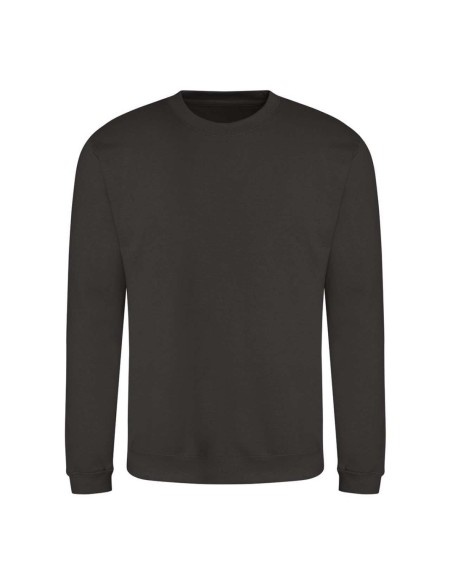 Unisex mikina bez kapuce JustHoods - Hot chocolate S