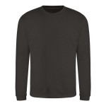 Unisex mikina bez kapuce JustHoods - Hot chocolate XXL