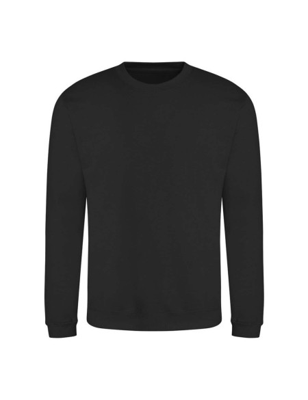 Unisex mikina bez kapuce JustHoods - Jet black XXL