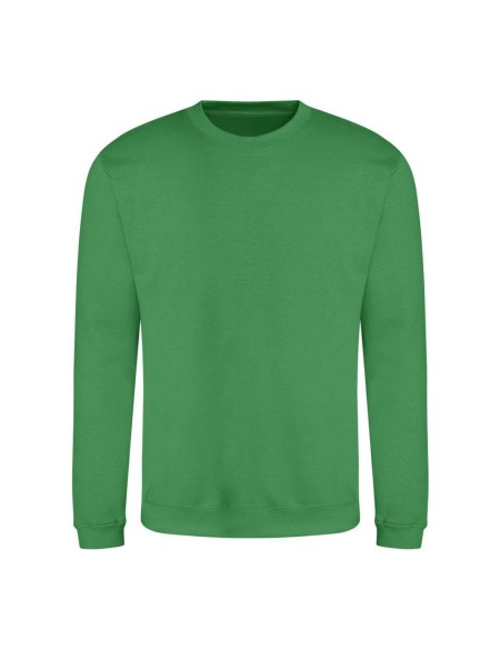Unisex mikina bez kapuce JustHoods - Kelly green XXL