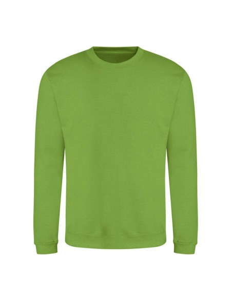 Unisex mikina bez kapuce JustHoods - Lime green XXL