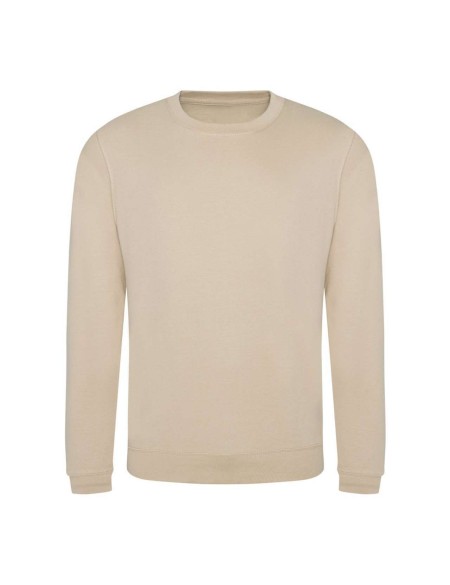 Unisex mikina bez kapuce JustHoods - Nude XS