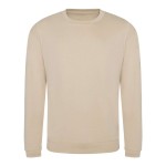 Unisex mikina bez kapuce JustHoods - Nude XXL