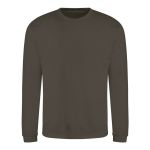 Unisex mikina bez kapuce JustHoods - Olive green S