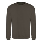 Unisex mikina bez kapuce JustHoods - Olive green L
