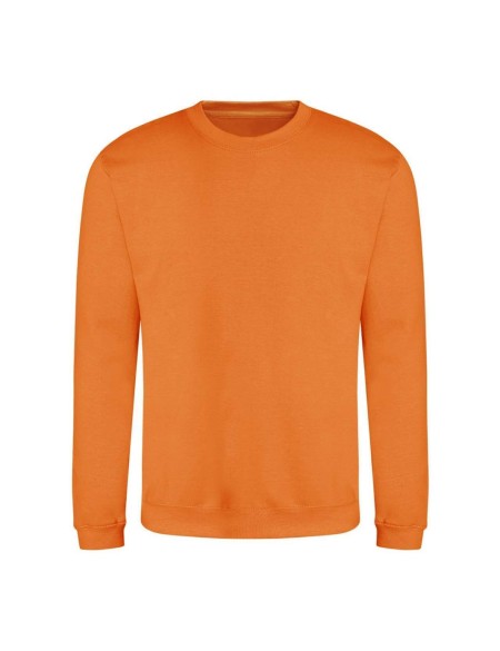 Unisex mikina bez kapuce JustHoods - Orange crush M