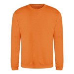 Unisex mikina bez kapuce JustHoods - Orange crush XL