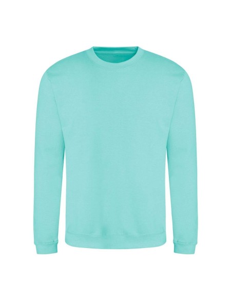 Unisex mikina bez kapuce JustHoods - Peppermint XS