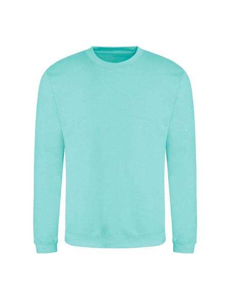 Unisex mikina bez kapuce JustHoods - Peppermint L