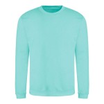 Unisex mikina bez kapuce JustHoods - Peppermint XL