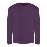 Unisex mikina bez kapuce JustHoods - Plum L