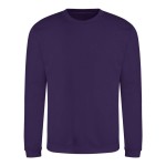 Unisex mikina bez kapuce JustHoods - Purple M