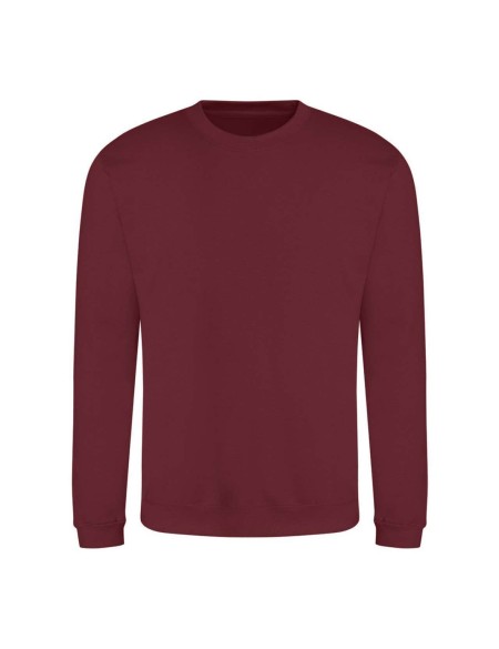 Unisex mikina bez kapuce JustHoods - Red hot chilli XL