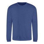 Unisex mikina bez kapuce JustHoods - Royal blue M