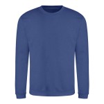 Unisex mikina bez kapuce JustHoods - Royal blue XXL