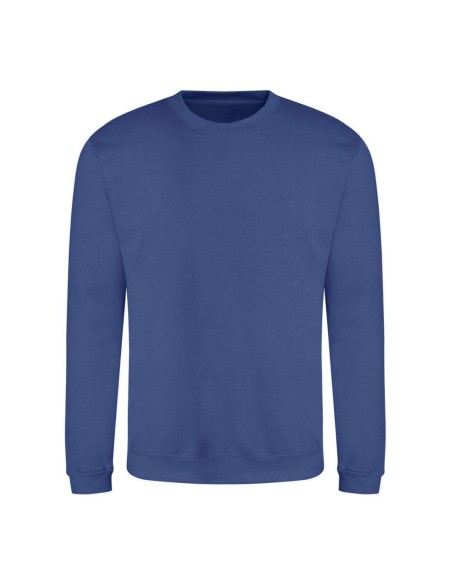 Unisex mikina bez kapuce JustHoods - Royal blue 5XL