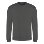 Unisex mikina bez kapuce JustHoods - Steel grey S