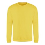 Unisex mikina bez kapuce JustHoods -  Sun yellow S