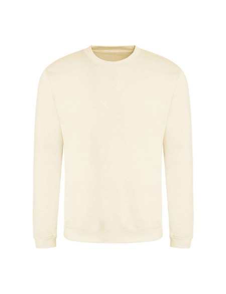 Unisex mikina bez kapuce JustHoods -  Vanilla milksake L