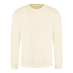 Unisex mikina bez kapuce JustHoods -  Vanilla milksake XXL