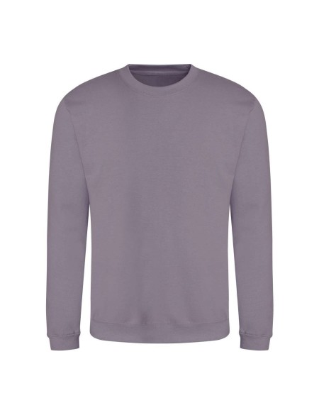 Unisex mikina bez kapuce JustHoods - Dusty lilac M