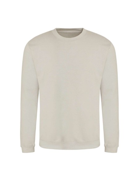 Unisex mikina bez kapuce JustHoods - Natural stone L