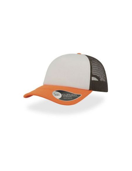 Kšiltovka Rapper - White/olive/orange