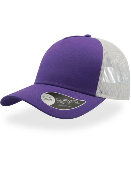 Kšiltovka Rapper Cotton - Violet/white