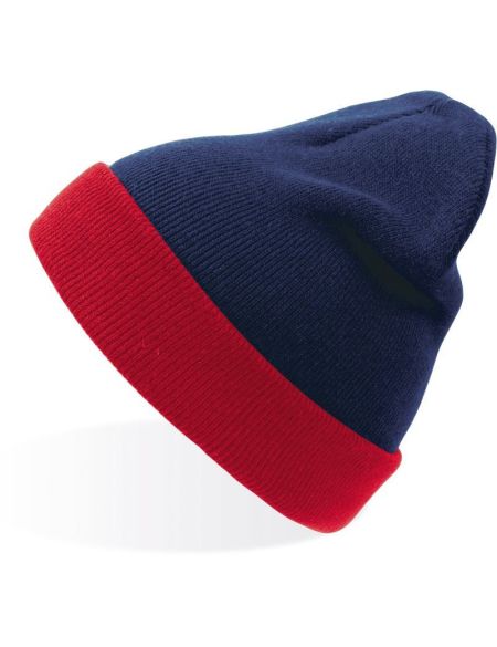 Pletená čepice ''Wind - Navy/red
