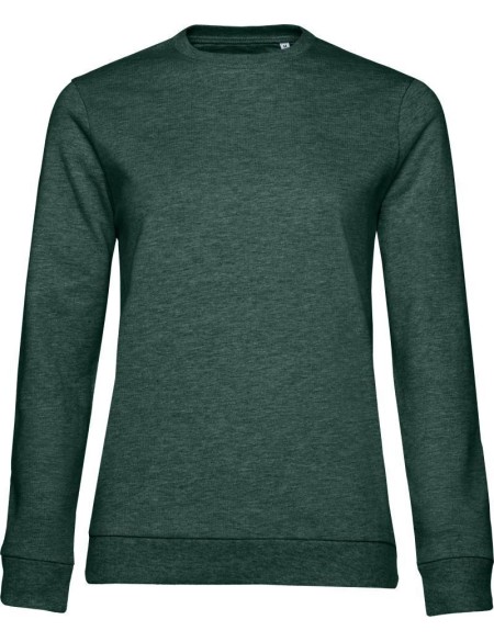 Dámská mikina bez kapuce #Set In - Heather dark green XL