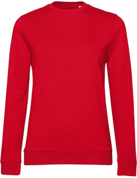 Dámská mikina bez kapuce #Set In - Červená 3XL