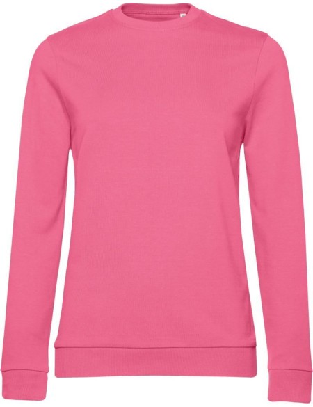 Dámská mikina bez kapuce #Set In - Pink fizz XS