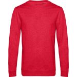 Pánská mikina bez kapuce #Set in - Heather red S