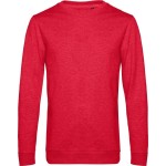 Pánská mikina bez kapuce #Set in - Heather red M