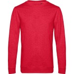 Pánská mikina bez kapuce #Set in - Heather red L