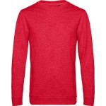 Pánská mikina bez kapuce #Set in - Heather red XL